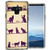 Ecute Clear Flexible Side Style Hard Back Case Compatible with Samsung Galaxy Note 9 - Cats with Cats