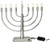 Rite-Lite Judaica Energy-Saving Super Brite LED Low Voltage Steel Menorah