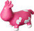 Trumpette Howdy Bouncy Rubber Cow, Pink