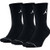 Jordan Jumpman 3-Pack Crew Socks Mens Style SX5545-013 Size M