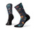 Smartwool Hike Light Hut Trip Print Crew Deep Marlin MD -Mens Shoe 6-8-5-