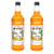 Monin - Mango Syrup  Tropical and Sweet  Great for Cocktails  Sodas  and Lemonades  Gluten-Free  Vegan  Non-GMO -1 Liter  2-Pack-