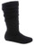 Wells Collection Womens Wonda Boots Soft Slouchy Flat to Low Heel Under Knee High  Black-23  7