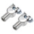 uxcell Battery Terminal Clamps Positive Negative Set Tinned Copper for Car Boat Vehicle 1 Pair