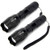 Flashlights  SONATA LED Tactical Flashlight -2 PACK-  Handheld Light with High Lumens  Zoomable  5 Modes  Water Resistant  for Camping  Outdoor  Emerg