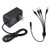 ZOSI 12V 2A 100V-240V US AC to DC Power Supply Adapter and 4-Way Power Splitter Cable for CCTV Home Security Camera Surveillance System