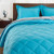 Basic Beyond Down Alternative Comforter Set (King, Peacock/Grey) - Reversible Bed Comforter with 2 Pillow Shams for All Seasons