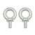 TOUHIA 2pcs M12x25mm Lifting Eye Bolt Male Thread Machinery Shoulder Lifting Ring Eyebolt Screw Bolts  Galvanized