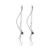Dainty Star Tassel Threader Drop Earrings Sterling Silver for Women Girls Cute Long Chain Dangle Earring Ear Line Fashion Jwewlry Hypoallergenic