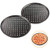2 Pcs 12 Inch Pizza Pan with Holes Non-stick Pizza Crisper Pan Round Pizza Bakeware for Home Kitchen Oven Baking Black