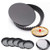 BEKVÄMt Tart Pans 1pc 9 Inch and 6 pack 4 Inch Tart Pan Removable Bottom Quiche Pan Non-Stick Pie Tart Baking Dish Pan Carbon Steel Quiche Pan for Kit