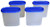 Tupperware MM Oval#3 Storage Container,1.7 Litres - 4 Pieces Transparent