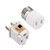 E26 Light Socket Outlet With 2 Prong to 3 Prong Grounding Adapter  Convert E26 Light Socket to Polarized 2 Prong Outlet or 3 Prong Outlet Easy-to-Inst