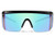 FEISEDY Classic Flat Top Shield Sunglasses Oversized Mirror One Piece Sport Glasses Men Women B2522