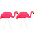 Flamingo Lawn Ornaments ~ 2 Pack Flamingo Garden Yard Stakes  18 Tall