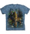 The Mountain Enchanted Wolf Pool Adult T-Shirt  Blue  3XL