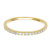 PAVOI AAAAA CZ 14K Yellow Gold Plated Silver Cubic Zirconia Stackable Eternity Ring - Size 9