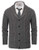 PJ PAUL JONES Mens Casual Shawl Collar Cardigan Sweaters Cable Knitted Sweater Dark Grey S