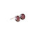 Recycled Antique Pink Depression Glass Sterling Silver Botanical Collection Stud Earrings