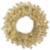 Vickerman White/Gold Tinsel Artificial Wreath with 50 Clear Mini-Lights, 30", White/Gold
