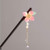 CHDHALTD Chinese Hair Stick Vintage Hair Pin Glass Beads Glazed Flower Hair Chopsticks Vintage Tassel Hairpin Hair Styling Hair Making Accessories for