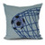 E by design PG881BL25-20 Goal Light Decorative Geometric Throw Pillow, 20", Blue