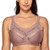 DELIMIRA Womens Unlined Full Coverage Support Plus Size Wireless Minimizer Bra Mochaccino 40G