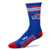 For Bare Feet Mens NCAA 4 Stripe Deuce Crew Socks  Kansas Jayhawks  Large