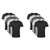 Gildan Mens Crew T-Shirt Multipack  Assorted Black-Grey -5 Pack-  Medium Mens Crew T-Shirt 5 Pack  Assortment  Large