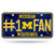 NCAA Rico Industries 1 Fan Metal License Plate Tag  Michigan Wolverines