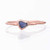 Dainty Raw Sapphire Ring  Rose Gold  Size 5  September Birthstone