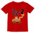 2nd Birthday Bulldozer Construction Party Toddler Toddler-Infant Kids T-Shirt 18M Red