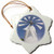 3dRose orn-81900-1 Greece  Crete  IrakLIo  Ano Kera  Cretan Windmill EU12 Wbi1395 Walter Bibikow Snowflake Ornament  Porcelain  3-Inch