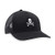 Skull and Crossbones Hat  Jolly Roger Trucker Hat Baseball Cap Snapback -Black-