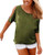 Haola Womens Summer Casual T Shirts Cold Shoulder Short Sleeve Blouse Solid Cute Tops S ArmyGreen Haola Womens Summer Casual T Shirts Cold Shoulder Short Sleeve Blouse Solid Cute Tops S ArmyGreen