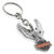 Harley-Davidson Bar and Shield 3D Up-Winged Eagle Key Chain  Silver HDKD103