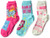 Hasbro girls My Little Pony 3 Pack Crew Socks  Assorted  6-8-5 US