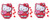 Hello Kitty Sweet Hearts Candy Tin x 3