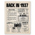 8x10 1937 Birthday Gift -- Back in 1937 Newspaper Poster -- 83rd Birthday Gift -- 83rd Party Decoration -- 83rd Birthday Sign -- Born in 1937 Print