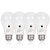 4 Pack Dusk to Dawn A19 LED Light Bulb 60 Watt Equivalent  Auto On-Off Photocell Light Sensor Bulb  9W  3000K Warm White  800LM  E26 Base  Non-Dimmabl