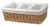 Vintiquewise TM Willow Baskets with Fabric Lining, Set of 4
