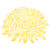Chrysanthemum Stencil  11 x 8-5 inch -L- - Large Flower Flora Mums Wall Stencils for Painting Template