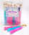 Mermaid Rock Candy Sticks - 18 Individually Wrapped Rock Candy on a Stick - Includes How to Build a Candy Buffet Table Guide
