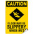 Caution Floor May Be Slippery When Wet Hazard Sign Label Decal Sticker 9 inches x 12 inches