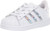 adidas Originals Baby Superstar Elastic Sneaker  White-Collegiate Navy-Gold Metallic  8K