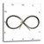 3dRose dpp-24235-1 Infinity Symbol on White Background Wall Clock  10 by 10-Inch