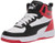 PUMA unisex child Rebound Sneaker  Puma White-puma Black-high Risk Red  3-5 Big Kid US