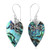 Unique Stylish 925 Sterling Silver Dangle Drop Earrings Abalone Shell Fashion Women Jewelry Gift