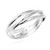 AeraVida Interconnected Trinity Band -925 Sterling Silver Ring -9-
