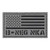 IR Wolf Grey USA Flag BNEG B- Blood Type NKA NKDA Gray Tactical Morale HookandLoop Patch